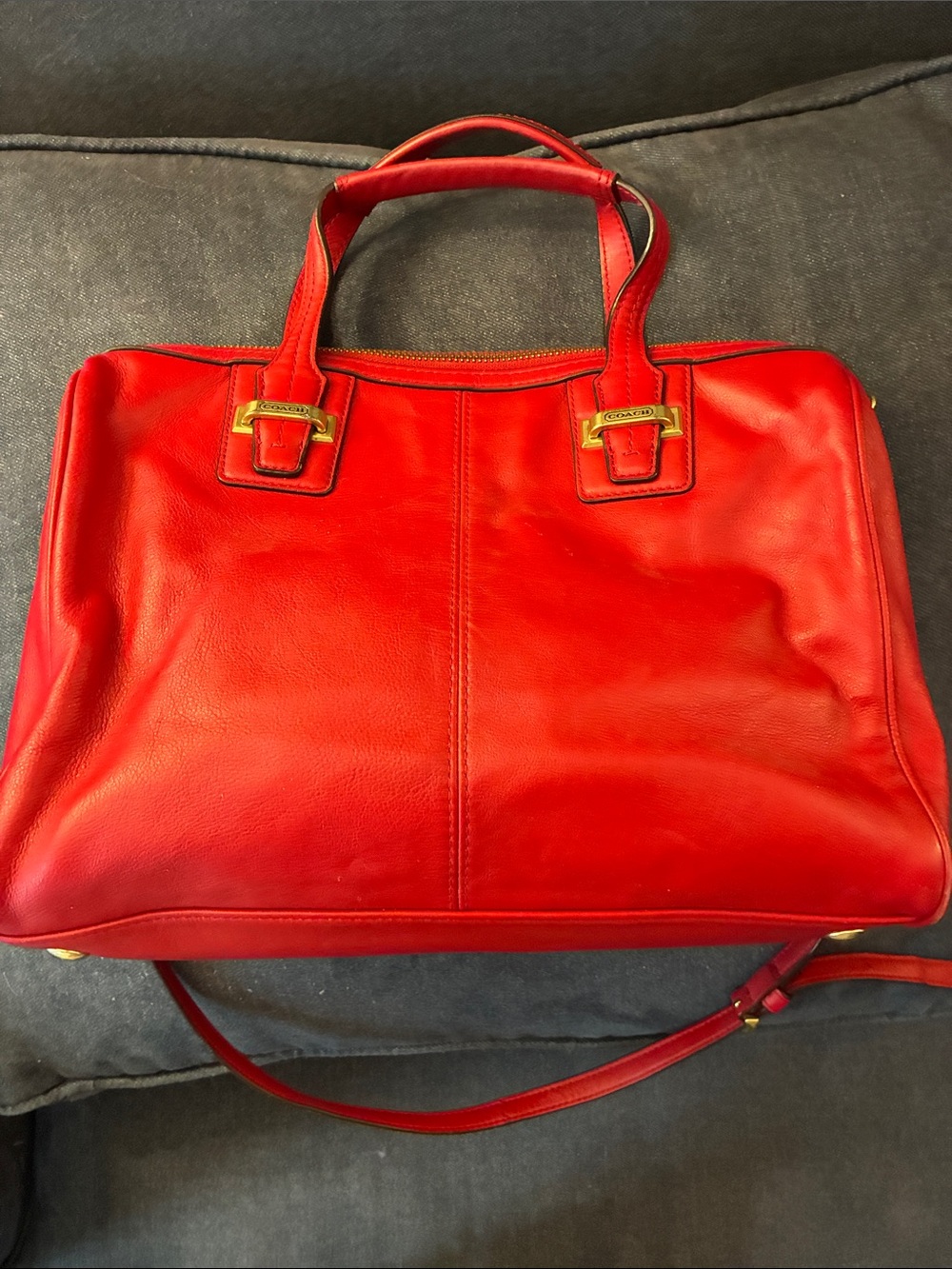 COACH Red Leather Purse